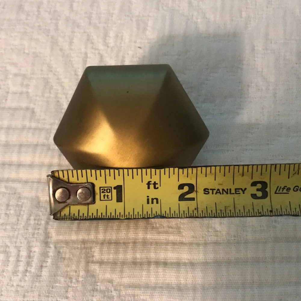 New Pair Restoration Hardware Drapery Finials Tie Backs in Antique Brass
